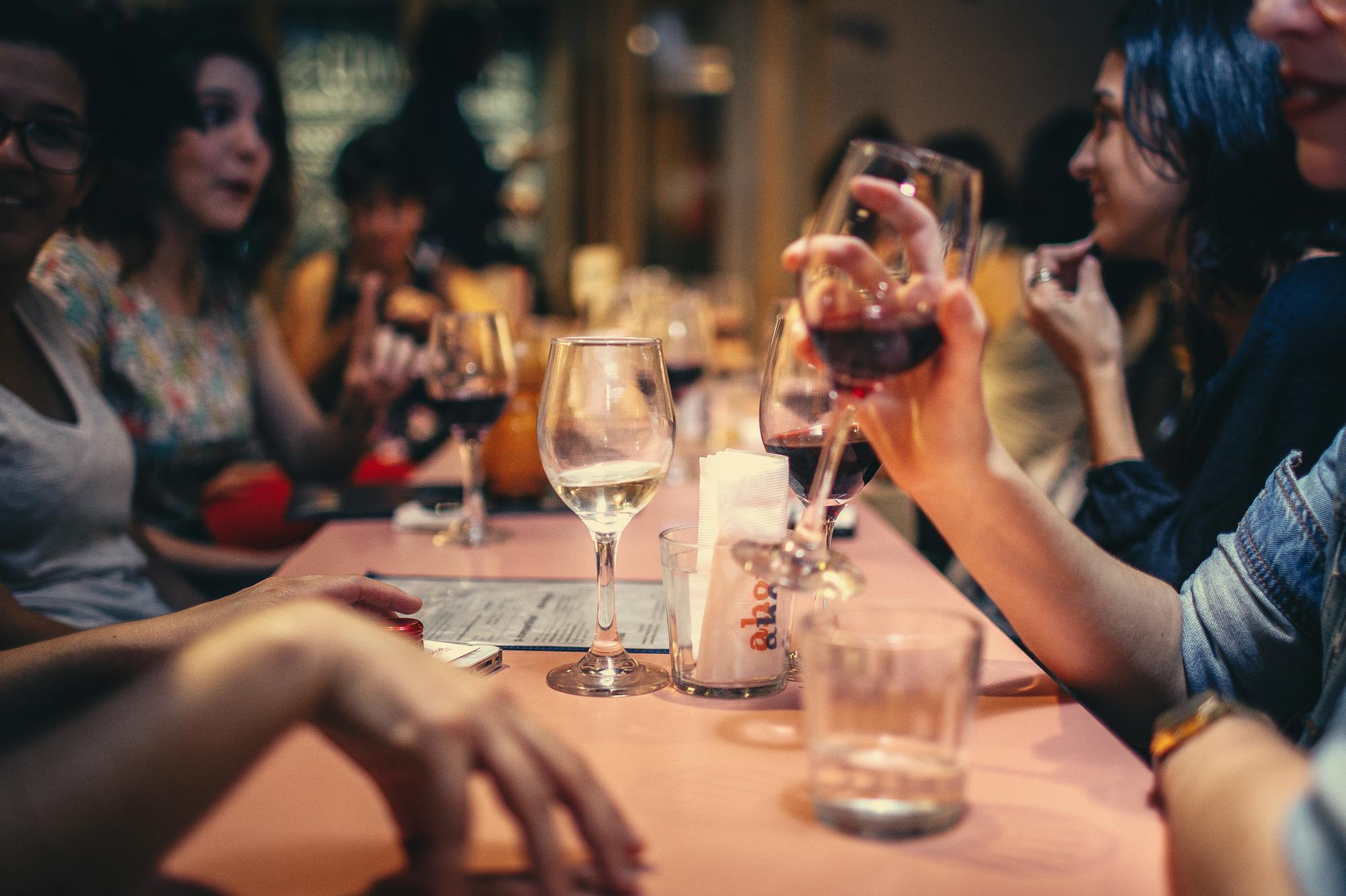 Full pub with customers